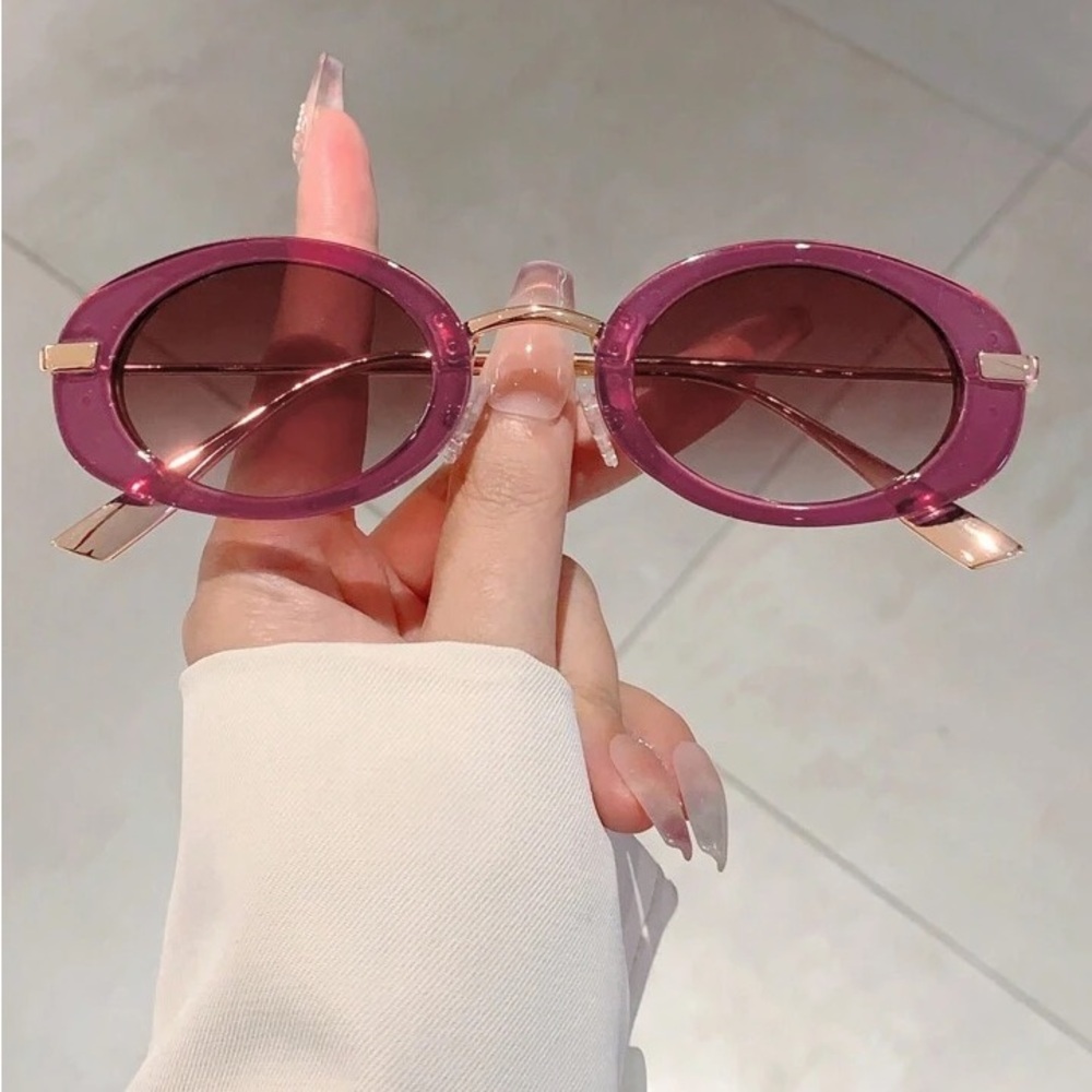 Unique Rose tinted Sunglasses 🔥😍